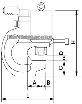 Kích thước đầu đột xà gồ A040-1020 Bestpower Hàn Quốc