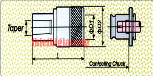 Đầu chuyển kiểu côn sang ta rô SF12 SF20 Yaliang