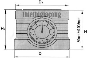 Kích thước đồng hồ set dao KD-50Z, KD-50
