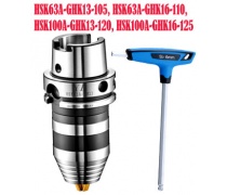 Đầu khoan 16mm, 13mm kiểu HSK100A, HSK63A