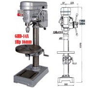 Máy khoan đứng 1Hp 16mm GHD-14A