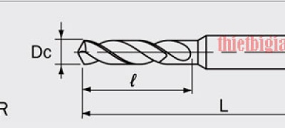 Kích thước mũi khoan sắt Nachi